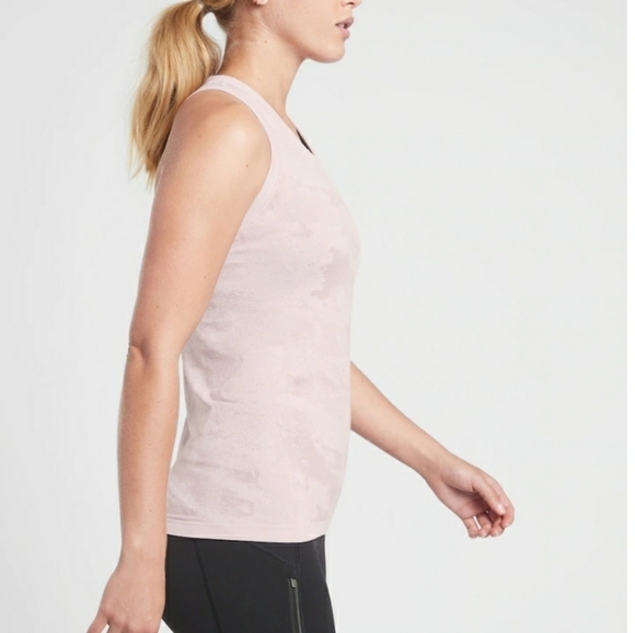 Athleta Momentum Camo Tank In Delicate Pink Size S - Picture 4 of 12